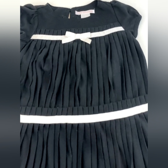 Janie and Jack Black Pleated Dress Set - Picture 4 of 8